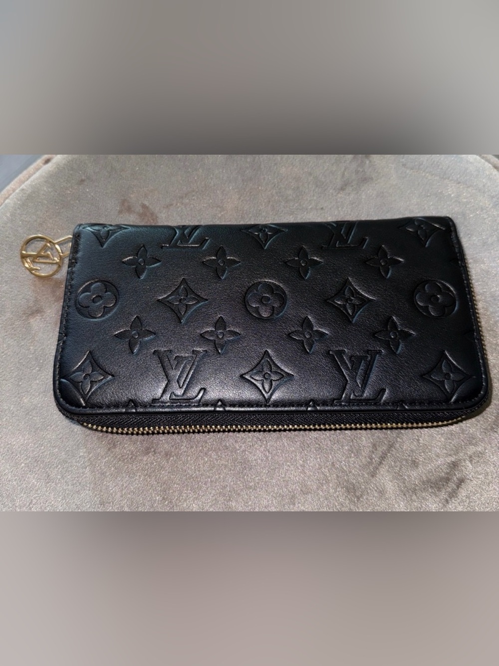 NEW LV inspired Print Boulogne PM Black Embossed Monogram Empreinte Shoulder Bag - Picture 11 of 12